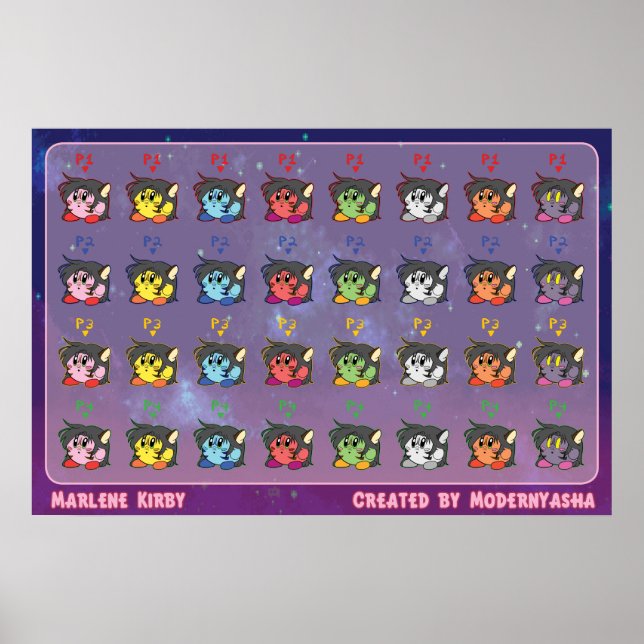 Poster Smash Bros Marlene (Frente)