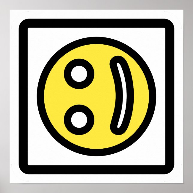 Poster Smile That’s Not Quite Right – Artistic Face Print (Frente)