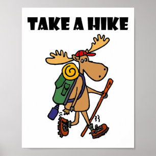Poster Smileteessports Divertido Vá Dar Uma Volta Alce Ca