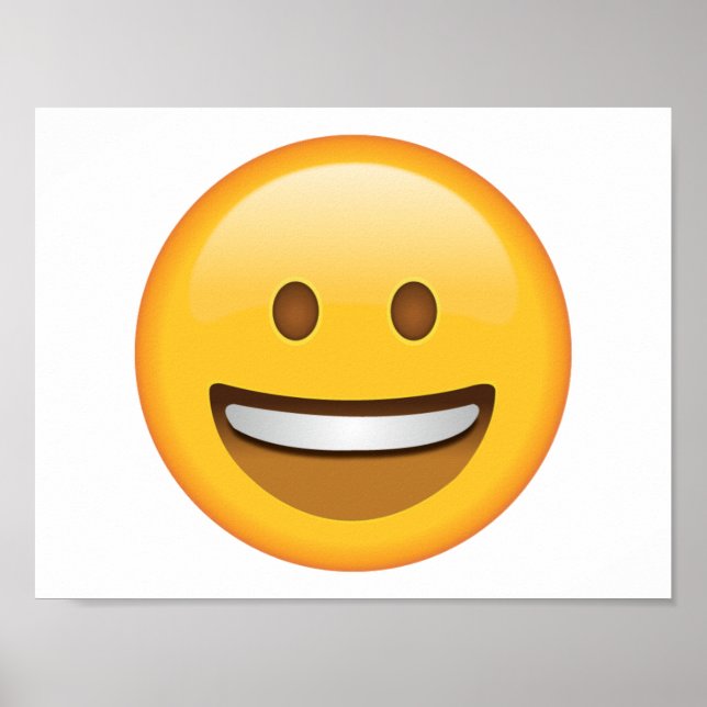 Pôster Smiling Face - Emoji (Frente)