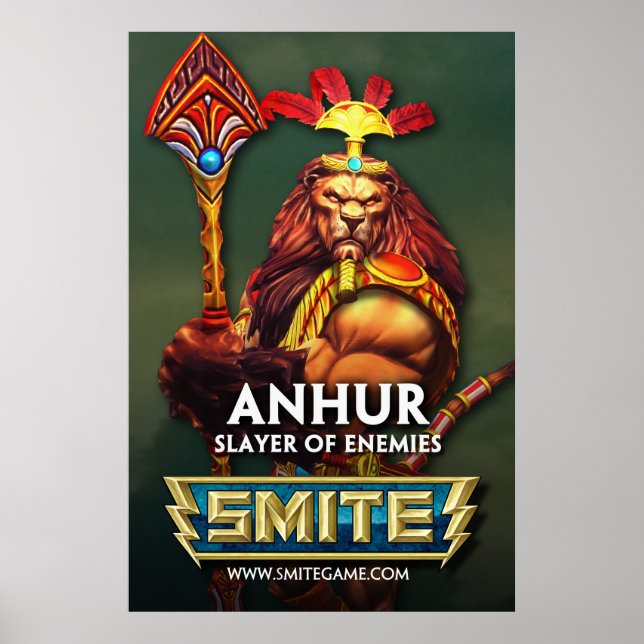 Pôster SMITE: Anhur, Caçadora de Inimigos (Frente)