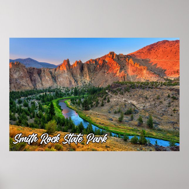 Poster Smith Rock State Park, Oregon, EUA (Frente)