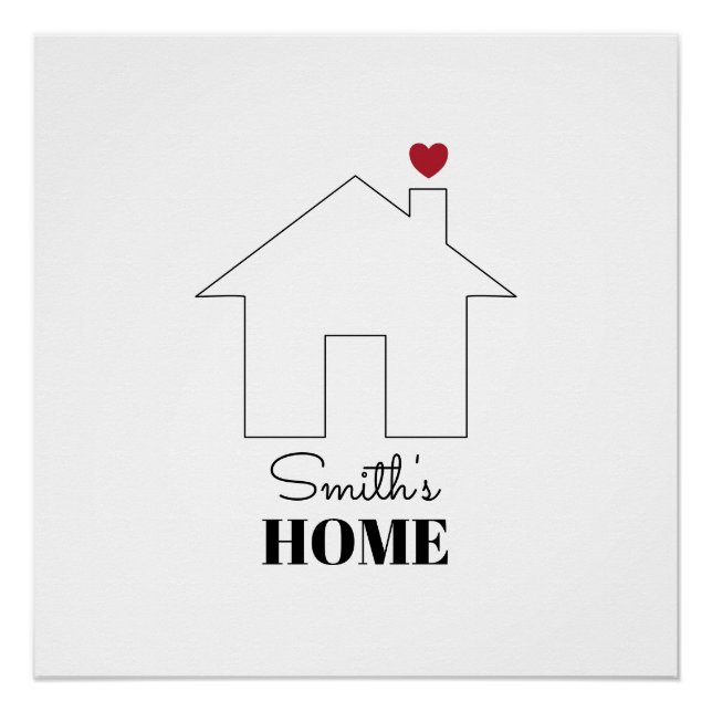 Pôster Smith's Home with Heart (Frente)