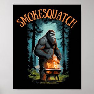 Poster Smo de Churrasco de Gralha de Pé Grande