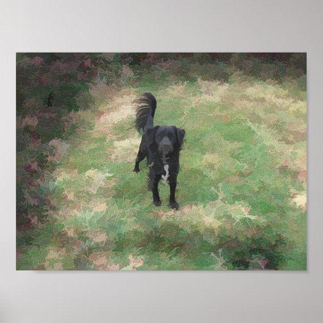 Poster Smokey Soft and Simple Abstract Painting (Frente)