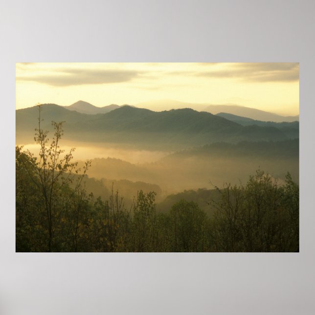 Poster Smoky Mountain Sunrise (Frente)