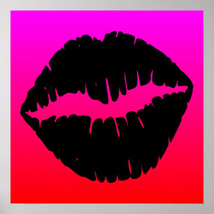 Pôster Smooch preto
