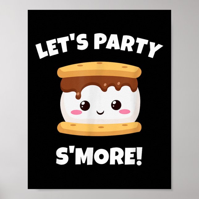 Poster Smores, acampamento, campismo - Vamos Festejar Mai (Frente)