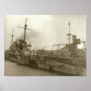 Pôster SMS Seydlitz após Jutland