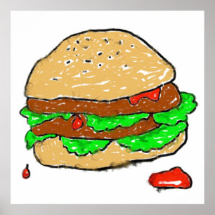 Poster Smudgy Burger