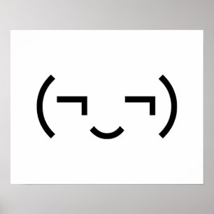 Poster Smug Emoticon (‿)