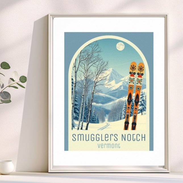 Poster Smugglers Notch Vermont ski resort  (Criador carregado)