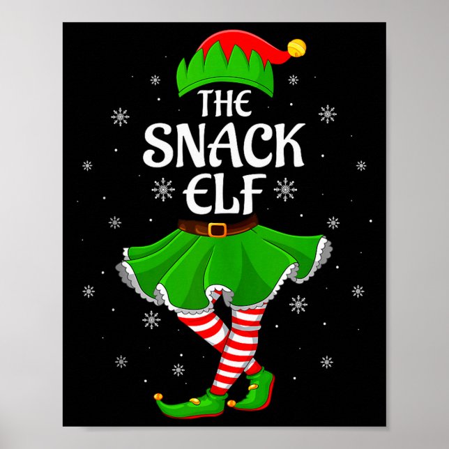 Poster Snack Elf Christmas Family Girls Women Elf Squad X (Frente)