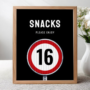Poster Snacks 16º Aniversário Limite de Velocidade