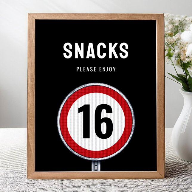 Poster Snacks 16º Aniversário Limite de Velocidade  (Criador carregado)