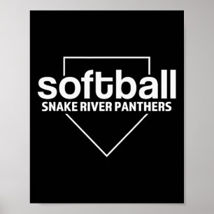 Poster Snake River Panthers Softll Home Plate