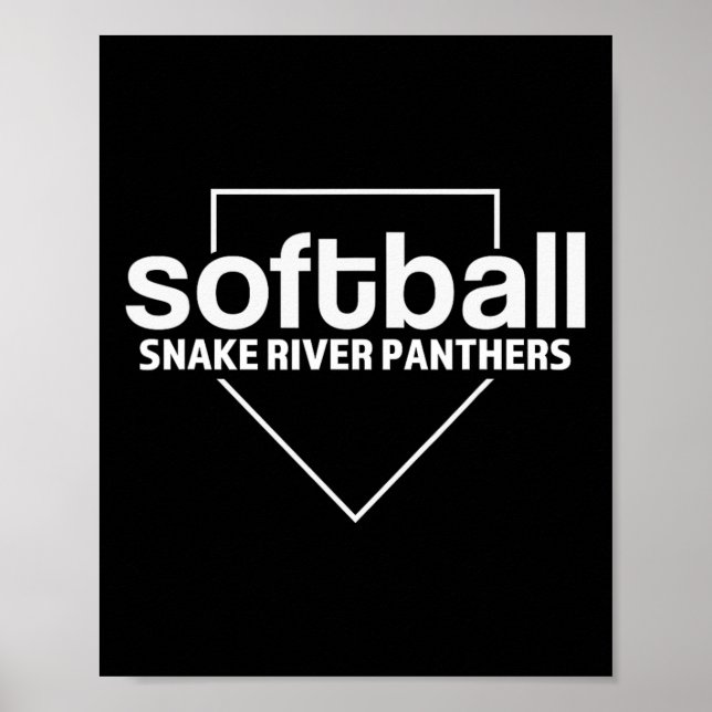 Poster Snake River Panthers Softll Home Plate  (Frente)