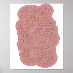 Poster Snappy Gold FAMOSO Design Gráfico