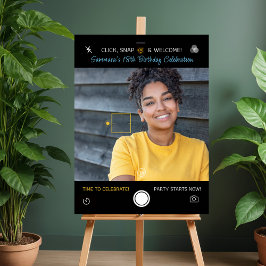 Poster Snapshot Photo Birthday Welcome Sign