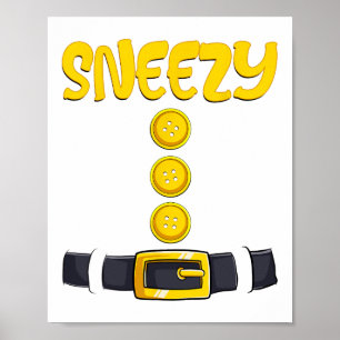 Poster Sneezy Halloween Dwarf Cox.
