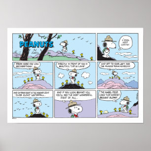 Poster Snoopy e Amigos   Ir Caminhando