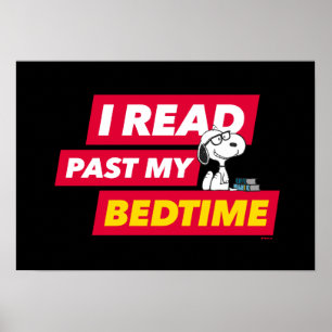 Poster Snoopy "Eu Li Passado Da Minha Noite"