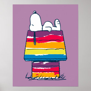 Poster Snoopy   Rainbow Dog House