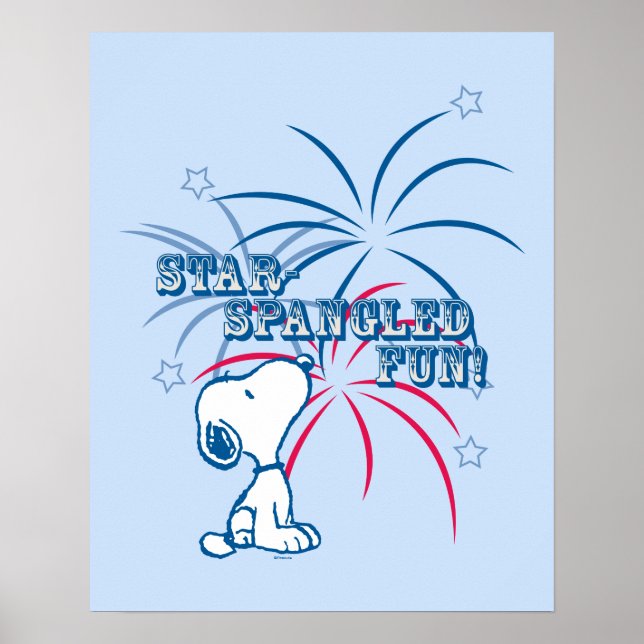 Poster Snoopy Star foi Divertida (Frente)