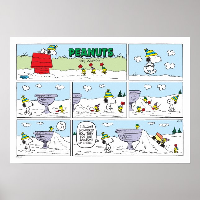 Poster Snoopy & The Zamboni Crew (Frente)