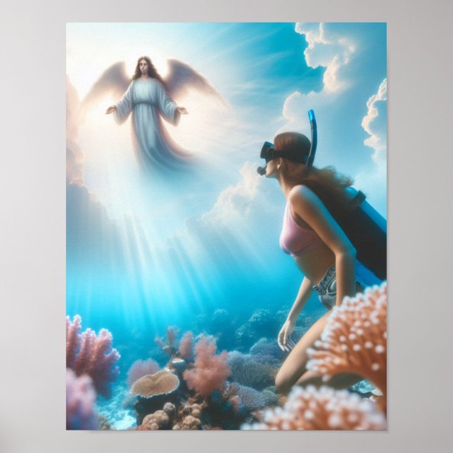 Poster Snorkel celestial (Frente)