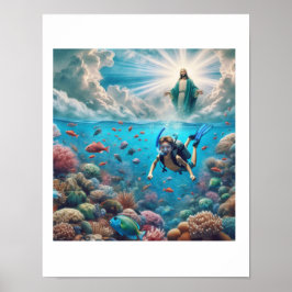 Poster Snorkeler encontra um lugar celestial