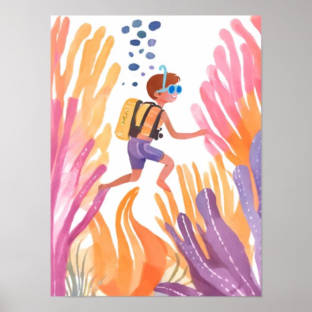 Poster Snorkeling é incrível (Frente)