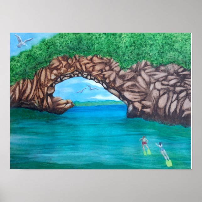 Poster Snorkeling no Paraíso (Frente)