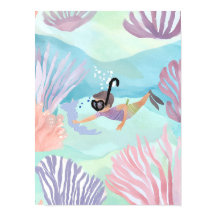 Snorkeling um recife tropical