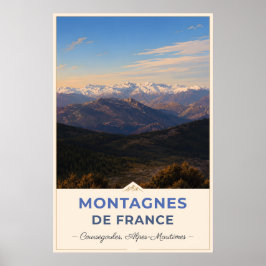 Poster Snow-Capped Peaks of the French Alps