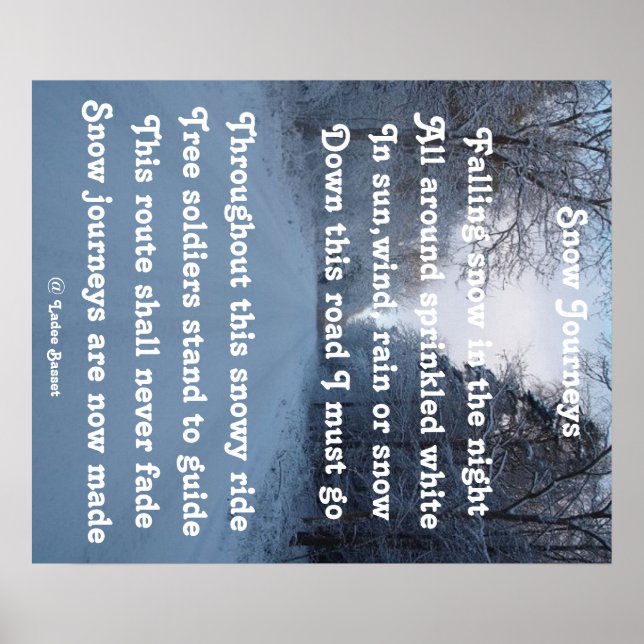 Poster Snow Journey By Ladee Basset (Frente)