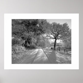Poster Snow Landscape: Cheshire