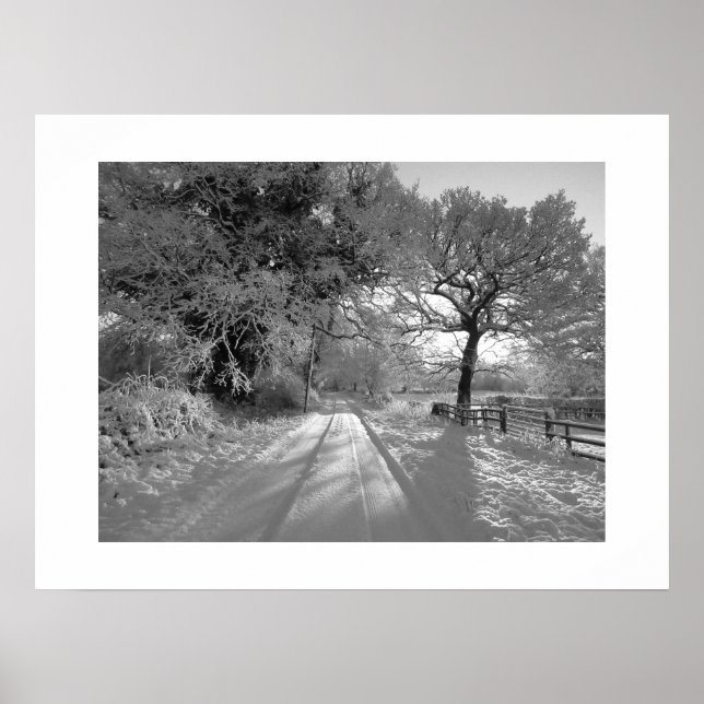 Poster Snow Landscape: Cheshire (Frente)