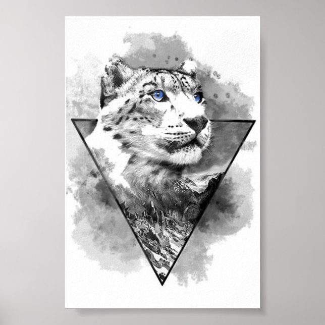 Poster Snow Leopard print (Frente)