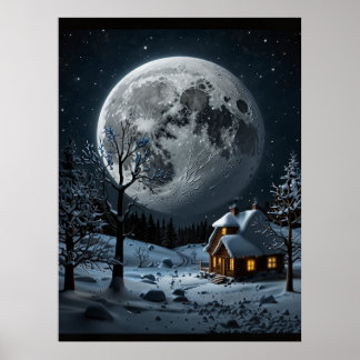POSTER SNOW MOON