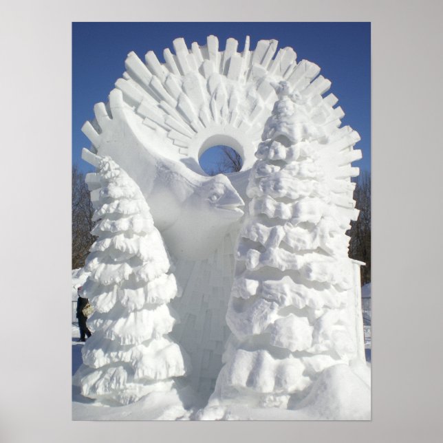 Pôster Snow Raven (Frente)