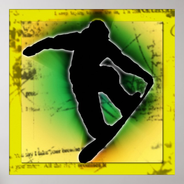 Pôster Snowboard (Frente)