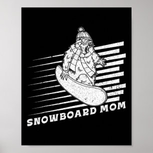 Poster Snowboard Activity Outdoor Mountain Ski Recr