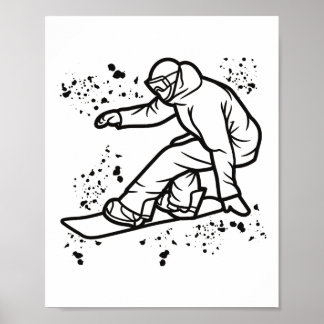 Poster Snowboard Colorida Snowboard &#