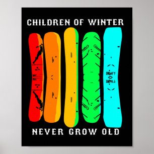 Poster Snowboard Funny Snowboard
