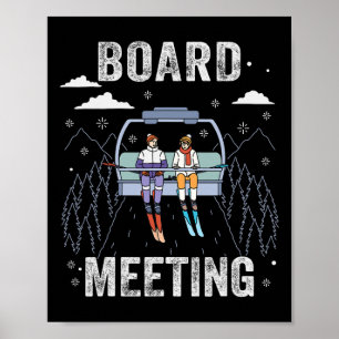 Poster Snowboard Meeting Snowboard Vacing Para Esquiar