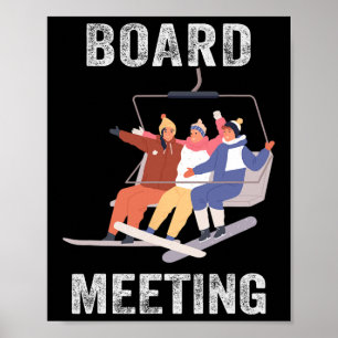 Poster Snowboard Meeting Snowboard Vacing Para Esquiar