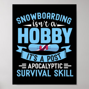 Poster Snowboard não é um Hob