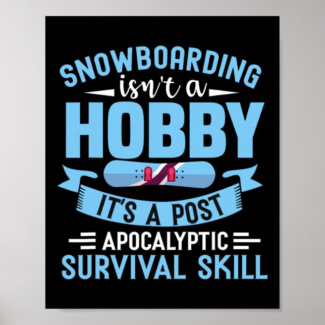 Poster Snowboard não é um Hob (Frente)