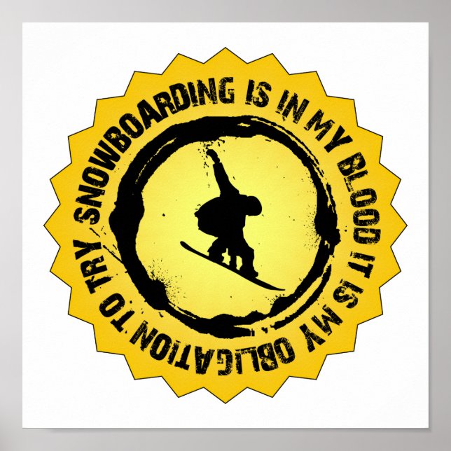 Pôster Snowboard Sal Fantástico (Frente)